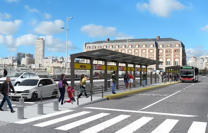 Metrobús en Mar del Plata