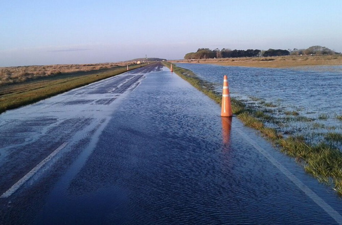 Agua en ruta 11 operativo