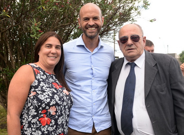 Foto MGP- Carlos Arroyo junto al ministro Dietrich y la secretaria Lopez Menendez