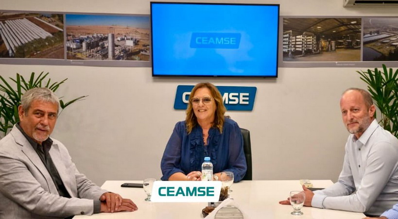 La Presidenta Del Ceamse Mónica Capellini Se Reunió Con Insaurralde Y